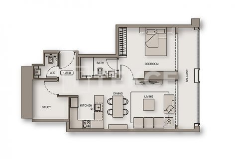 Byt v Dubai, SAE 2 ložnice, 86 m² Č.: 625157 - fotografie 12