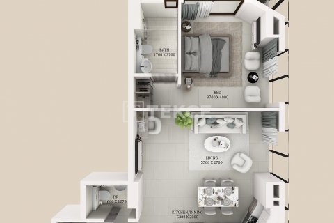 Byt v Dubai Sports City, SAE 2 ložnice, 101 m² Č.: 625155 - fotografie 16