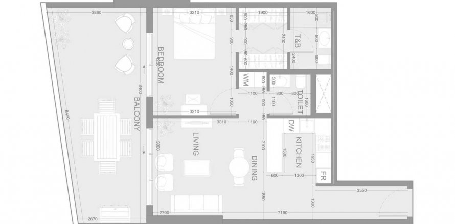 Byt v LUM1NAR Tower 3 v Jumeirah Village Triangle, Dubai, SAE 1 ložnice, 94.14 m² Č.: 570487