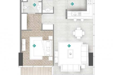 Apartemen di Ras Al Khaimah, UEA 1 kamar tidur, 81.48 m2 nomor 441733 - foto 1