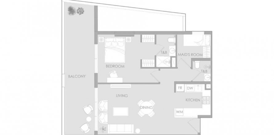 Apartamento en Jumeirah Village Circle, Dubai, EAU 1 dormitorio, 107.12 m² № 582206