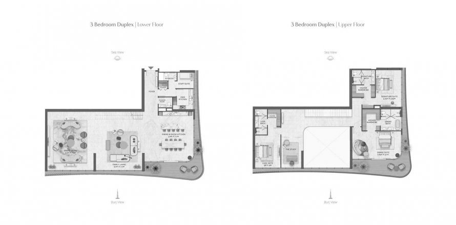 Apartment in Address Grand Downtown in Downtown Dubai (Downtown Burj Dubai), UAE 3 bedrooms, 552.58 sq.m. № 575459