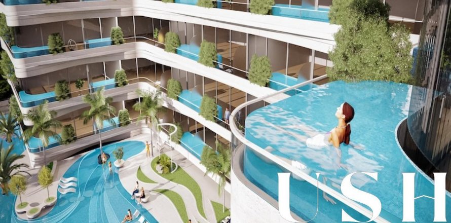 Dubai Land、Dubai、UAEにあるマンション 1ベッドルーム、68 m2 No629001