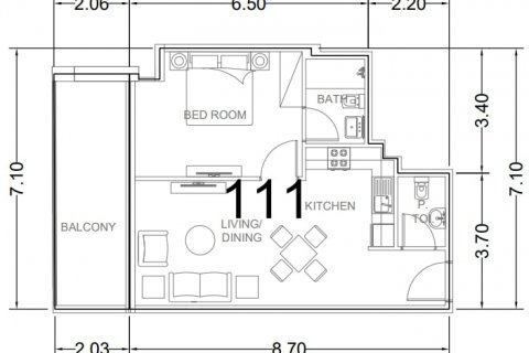 Apartment in Ark Tower in Dubai Land, UAE 1 bedroom, 66.87 sq.m. № 576118 - photo 6
