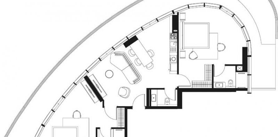 Apartment in Trussardi phase 2 in Jebel Ali, Dubai, UAE 2 bedrooms, 176.79 sq.m. № 577346