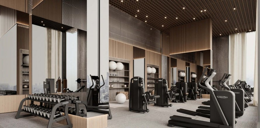 Byt v Binghatti Skyhall v Business Bay, Dubai, SAE 1 ložnice, 92.3 m² Č.: 577150