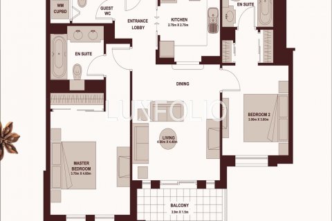 Appartamento in vendita a Old Town, Dubai, EAU 2 camere da letto, 98 mq. № 627559 - foto 13