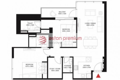 Apartament në Mohammed Bin Rashid City, Dubai, Emiratet e Bashkuara Arabe 2 dhoma gjumi, 97 m2. № 623950 - Foto 17