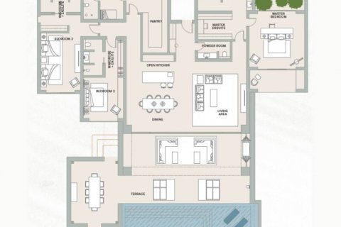 Vila di Ras Al Khaimah, UEA 3 kamar tidur, 459.4 m2 nomor 441721 - foto 1