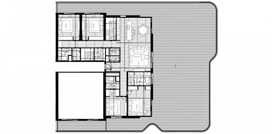 Korter asukohaga Nikki Beach Residences asukohaga Al Marjan Island, Ras Al Khaimah, AÜE: 4 magamistoaga, 246.47 m² Nr 521002
