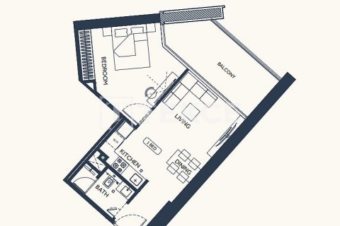 Byt v Dubai, SAE 1 pokoj, 35 m² Č.: 550414 - fotografie 15
