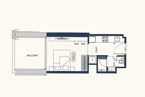 Byt v Dubai, SAE 1 pokoj, 35 m² Č.: 550414 - fotografie 16