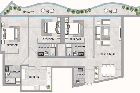 Apartment in Ajman, UAE 3 bedrooms, 166 sq.m. № 611558 - photo 5