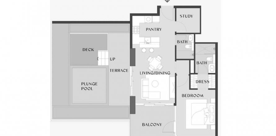 Apartment in Chelsea Gardens in Al Satwa, Dubai, UAE 1 bedroom, 129.79 sq.m. № 575443