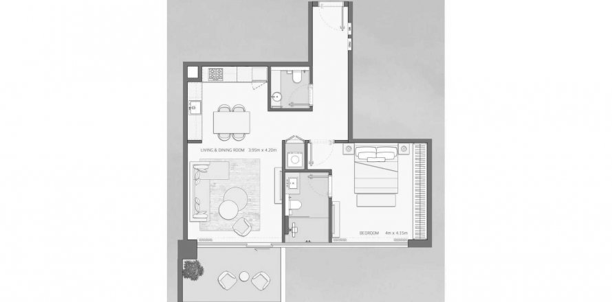 Apartment in Amaal 8 in Ras Al Khor, Dubai, UAE 1 bedroom, 88.82 sq.m. № 609937