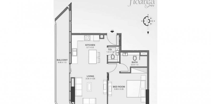 Apartment in Floarea Oasis in Dubai Land, UAE 1 bedroom, 70.8 sq.m. № 628504