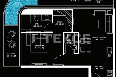 Apartament në Business Bay, Dubai, Emiratet e Bashkuara Arabe 2 dhoma gjumi, 97 m2. № 577121 - Foto 19