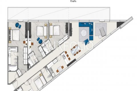 Byt v Business Bay, Dubai, SAE 3 ložnice, 194 m² Č.: 627868 - fotografie 15
