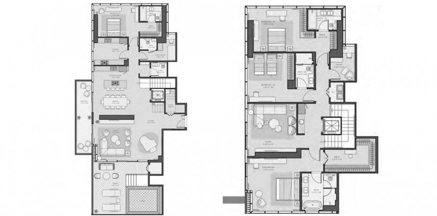 Al Wasl, Dubai, BAE’de penthouse 4 yatak odası, 417.13 m² No 581185