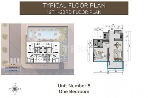 Byt v Jumeirah Village Triangle, Dubai, SAE 1 ložnice, 71 m² Č.: 570603 - fotografie 16