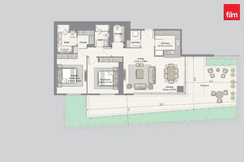 Byt v Dubai, SAE 2 ložnice, 247.4 m² Č.: 576401 - fotografie 16