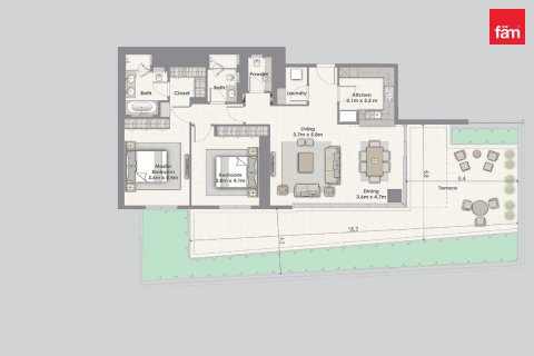 Wohnung zum Verkauf in Dubai, VAE 2 Schlafzimmer, 241.3 m2 Nr. 576401 - Foto 9