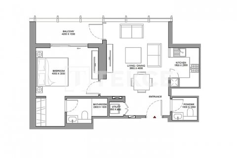 Byt v Dubai, SAE 1 ložnice, 67 m² Č.: 571000 - fotografie 5