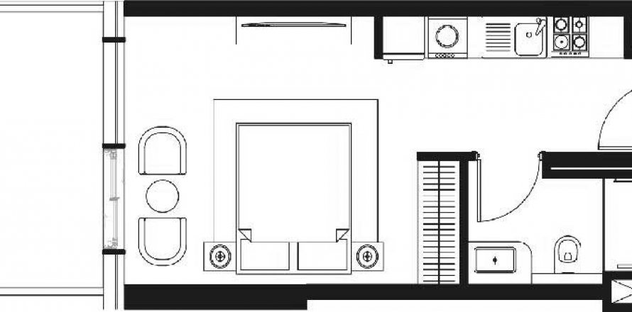 Byt v Trussardi phase 2 v Jebel Ali, Dubai, SAE 1 ložnice, 39.86 m² Č.: 577349