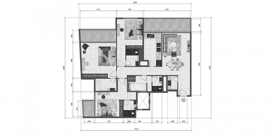 阿联酋 Sharjah Al Mamzar - Sharjah 公寓  2 卧, 175.39 平方米 , 编号 409260