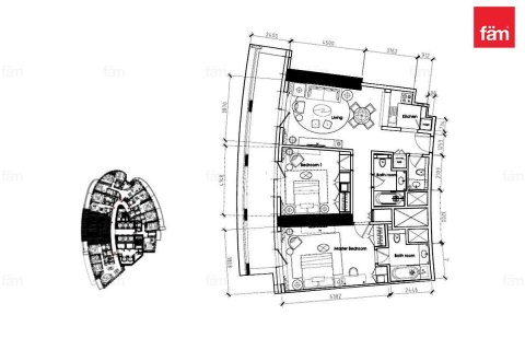 Üürile anda korter asukohaga Business Bay, Dubai, AÜE: 2 magamistoaga, 128.9 m² Nr 622535 - pilt 30
