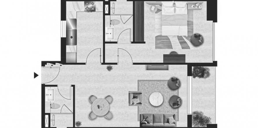 Apartament në ROKANE G25 në Jumeirah Village Circle, Dubai, Emiratet e Bashkuara Arabe 1 dhomë gjumi, 67 m2. № 581204