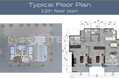 Byt v Jumeirah Village Triangle, Dubai, SAE 1 ložnice, 64 m² Č.: 570605 - fotografie 25