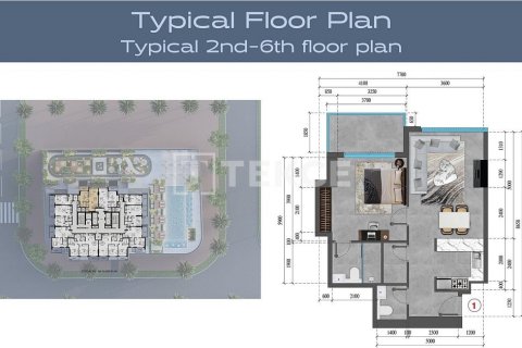 Byt v Jumeirah Village Triangle, Dubai, SAE 1 ložnice, 64 m² Č.: 570605 - fotografie 24
