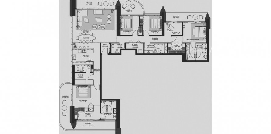 Byt v Atelis at d3 v Dubai Design District, SAE 4 ložnice, 312.83 m² Č.: 585804