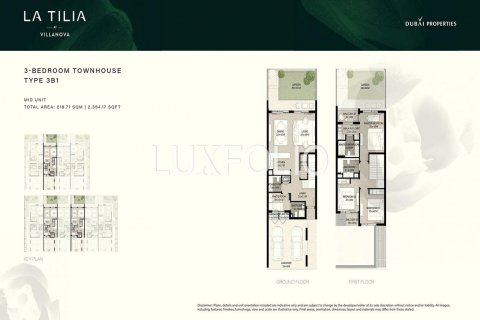 Řadový dům v Dubai Land, SAE 3 ložnice, 218 m² Č.: 627708 - fotografie 12