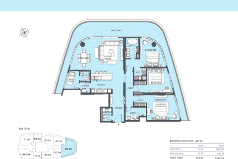 Apartment in Al Marjan Island, Ras Al Khaimah, UAE 3 bedrooms, 251 sq.m. № 595073 - photo 13