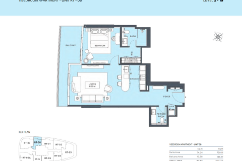 Byt v Al Marjan Island, Ras Al Khaimah, SAE 1 ložnice, 87 m² Č.: 595074 - fotografie 13