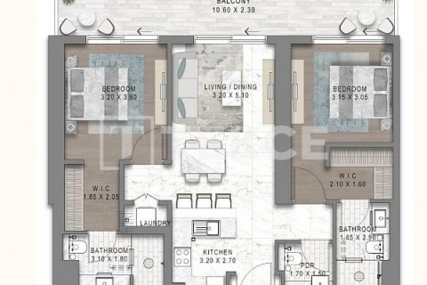 Apartmán v Dubai, SAE 2 spálne, 127 m2 č. 595861 - Fotografia 15