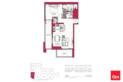 Byt v Dubai, SAE 1 ložnice, 90.2 m² Č.: 450734 - fotografie 17