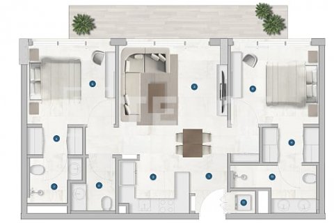 Byt v Dubai, SAE 2 ložnice, 95 m² Č.: 576843 - fotografie 18