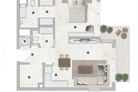 Byt v Dubai, SAE 2 ložnice, 95 m² Č.: 576843 - fotografie 17