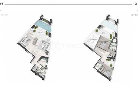 Penthouse në Al Safa, Dubai, Emiratet e Bashkuara Arabe 3 dhoma gjumi, 425 m2. № 576848 - Foto 29