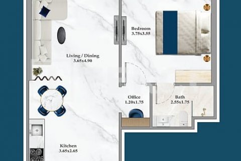 Apartament në Dubai Silicon Oasis, Emiratet e Bashkuara Arabe 2 dhoma gjumi, 74 m2. № 577125 - Foto 27