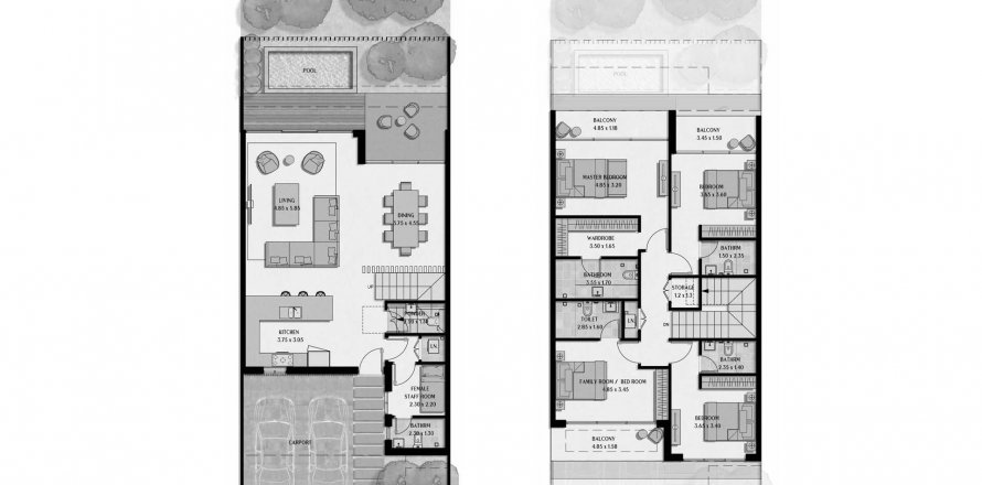 Villa in The View Island in Sharjah, UAE 4 bedrooms, 307.97 sq.m. № 575410
