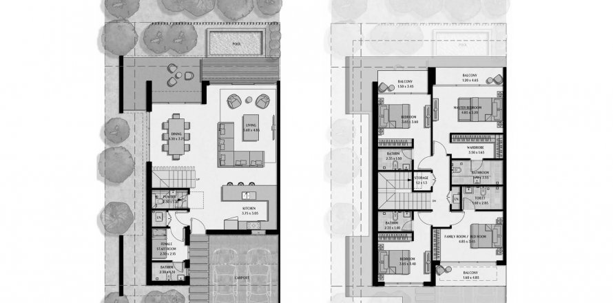 Villa in The View Island in Sharjah, UAE 4 bedrooms, 361.02 sq.m. № 575413