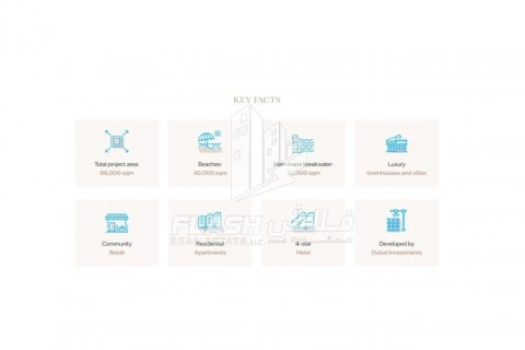 Apartmen di Al Marjan Island, Ras Al Khaimah, UAE 2 bilik tidur, 129.3 meter persegi № 611719 - foto 11