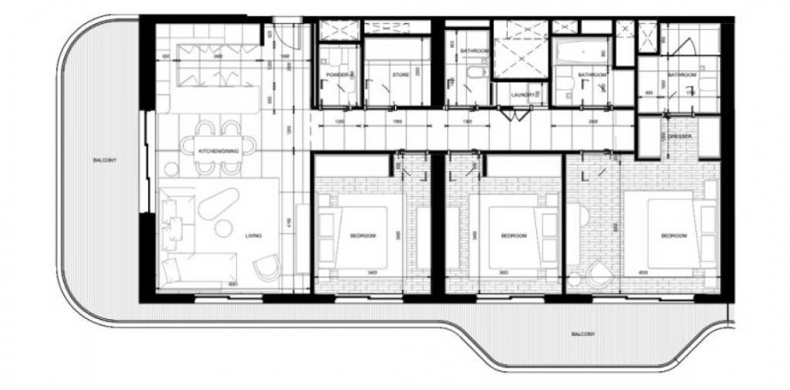 Apartment in Ras Al Khaimah, UAE 3 bedrooms, 216.09 sq.m. № 441736