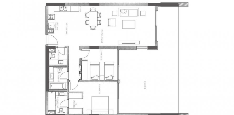 Korter asukohaga Creekside Residence asukohaga Al Zorah, Ajman, AÜE: 2 magamistoaga, 214.2 m² Nr 610824