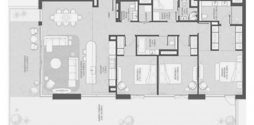 Apartment in District One Naya Residences in Meydan, Dubai, UAE 3 bedrooms, 166.99 sq.m. № 582278