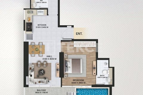 Byt v Dubai, SAE 1 ložnice, 70 m² Č.: 550420 - fotografie 10